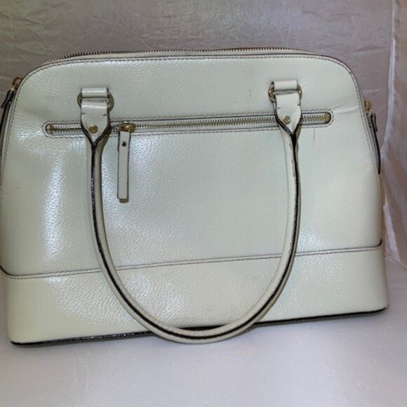 Kate Spade Parchment Large Serena Satchel w/matching wallet - Picture 2 of 4